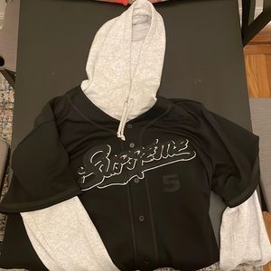 Supreme baseball jersey sweatshirt